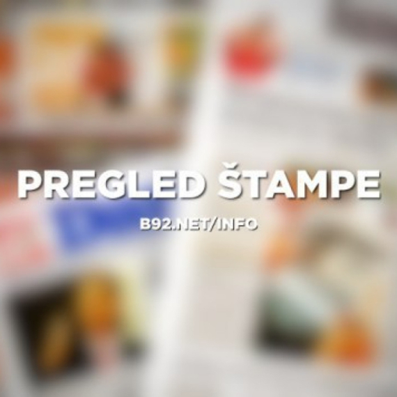 Novine: "Sklopljeno primirje u trgovinskom ratu"; "Neće biti posustajanja u odbrani našeg KiM"