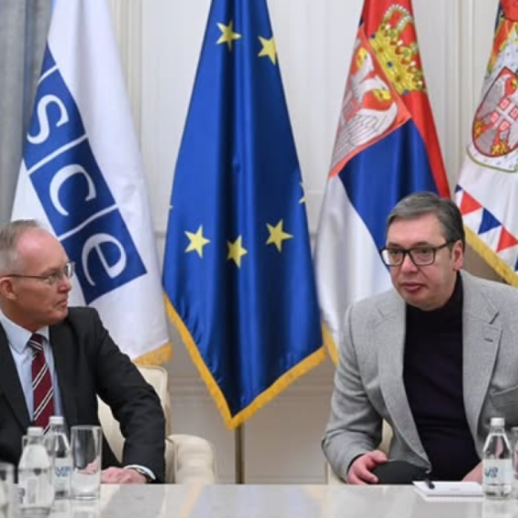 Vučić received the head of the OSCE mission in Serbia, Jan Braathu, on a farewell visit PHOTO