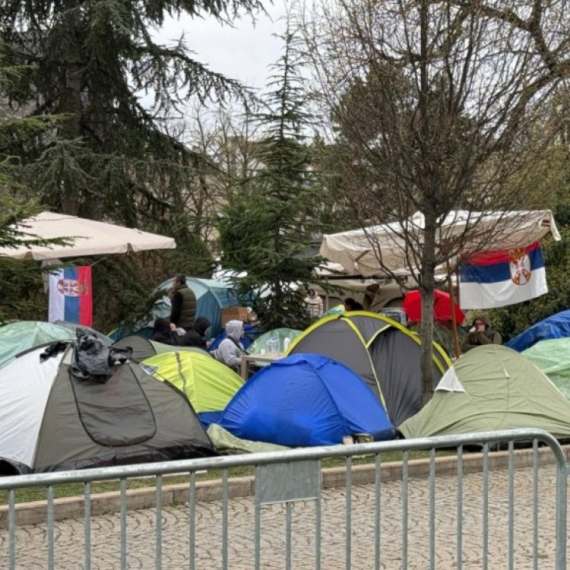 Studenti koji žele da uče proveli osmu noć u Pionirskom parku; Ne odustaju od zahteva