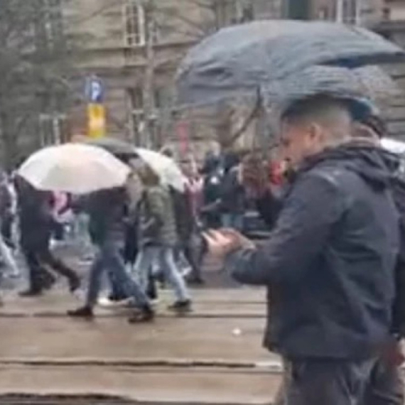 Sramno: Branko Ružić na protestu u Beogradu FOTO