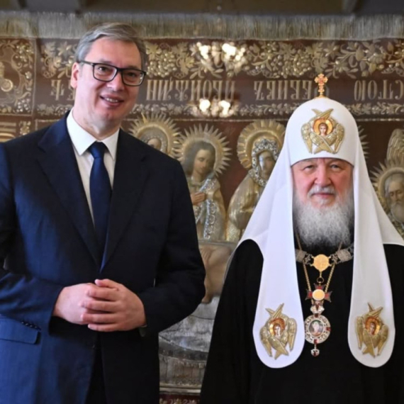 Vučić presented the order to Patriarch Kirill; "We are connected by spiritual and cultural unity" PHOTO