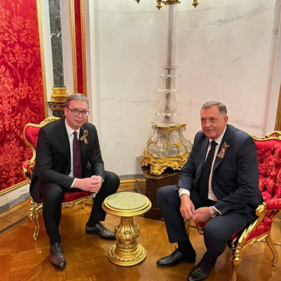 Vučić i Dodik u Moskvi: Srpski sastanak u Kremlju FOTO