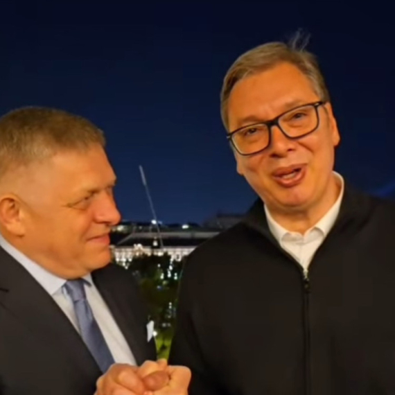 Vučić sa Ficom u Moskvi: Srbi i Slovaci braća zauvek VIDEO