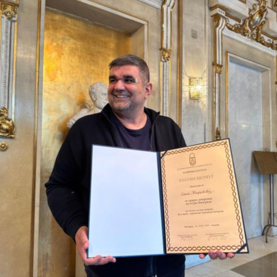 Saša Mirković dobio nagradu "Zlatni Beočug"