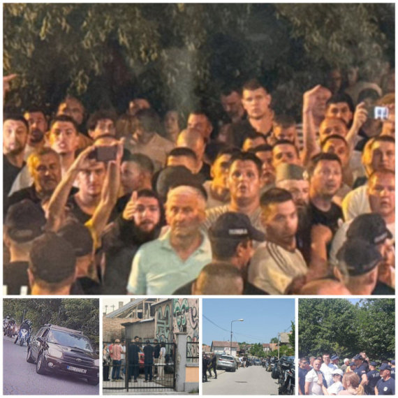 Brutalni teror blokadera ne prestaje; Opkolili zgradu opštine u Kosjeriću, gađaju je jajima FOTO