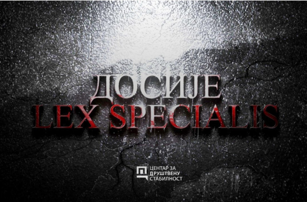 Dosije Lex Specialis večeras na TV B92