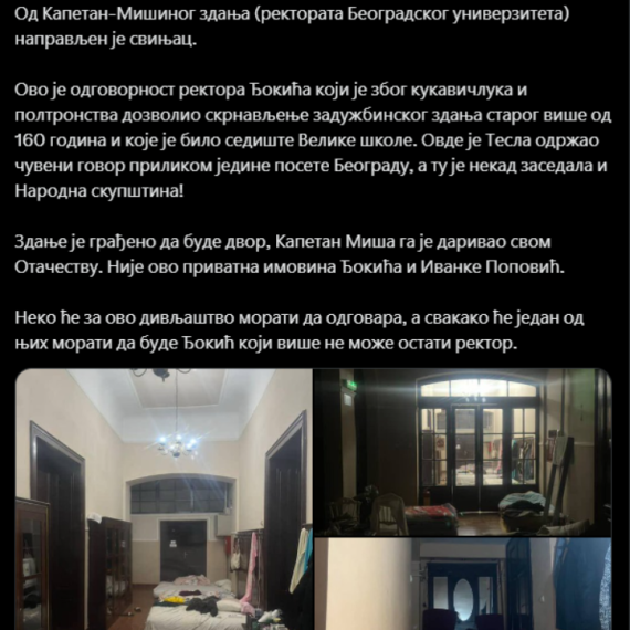 Blokaderi od rektorata BU napravili svinjac; Pogledajte jezive slike unutrašnjosti Kapetan-Mišinog zdanja FOTO