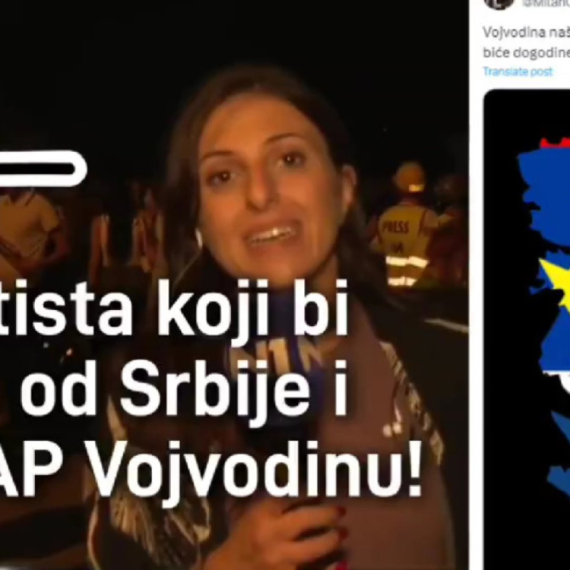 Blokadere u Novom Sadu predvodi Čanakov sin: Otcepljenje Vojvodine i KiM glavni cilj VIDEO
