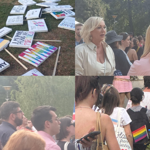 Završen prvi blokaderski Prajd; Kuma Olivera Kovačević – blokaderka iz Đilasove stranke; Sramne parole FOTO