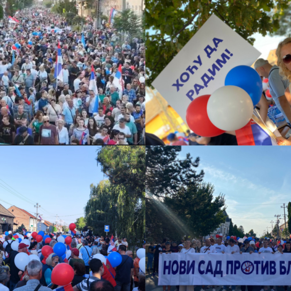 Novi Sad ustao protiv blokada; Pogledajte snimak dronom: Veliki broj građana na ulicama FOTO/VIDEO