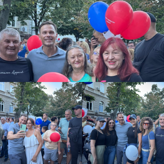 Siniša Mali sa građanima Zemuna; Narod ustao protiv blokada FOTO