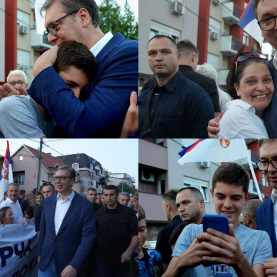 Vučić sa građanima u Borči: Ujedinjeni sve možemo da prevaziđemo; Hvala što čuvate i volite Srbiju! FOTO/VIDEO