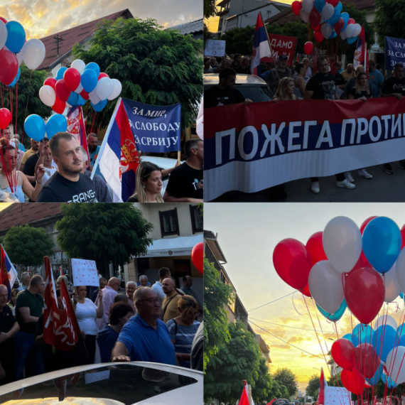 Požega protiv blokada: Za mir, za slobodu, za Srbiju FOTO