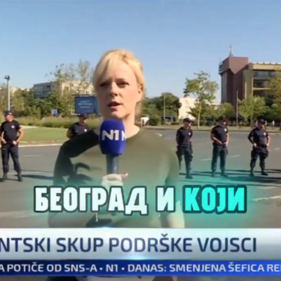 Skandalozno izveštavanje N1: "SNS pristalice istovaraju uz autobusa" VIDEO