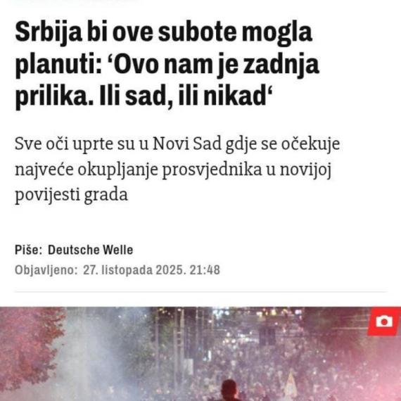 Hrvatski medij i blokaderi na istom zadatku: Priželjkuju krv na ulicama Srbije