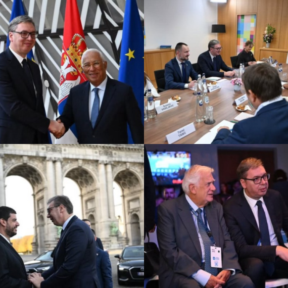 Vučić in Brussels at the EU Enlargement Summit; Meets with Costa: "On key aspects of Serbia-EU relations"