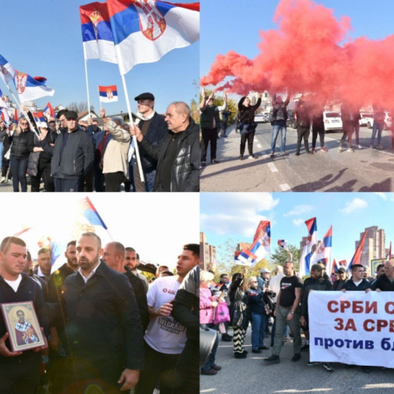 Srbi sa KiM stigli u Beograd da podrže Vučića; Veličanstven doček na Petlovom brdu; Vijori se trobojka FOTO