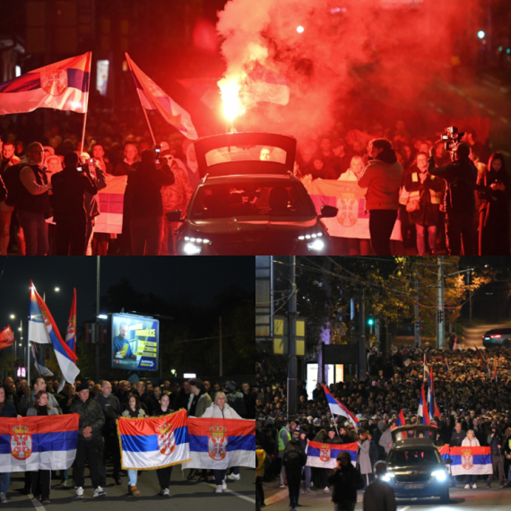 Na Trgu Nikole Pašića veliki broj građana, dočekuju Srbe sa KiM; Stigli u Beograd da podrže Vučića FOTO/VIDEO