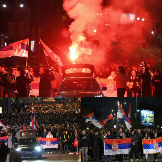 Na Trgu Nikole Pašića veliki broj građana, dočekuju Srbe sa KiM; Stigli u Beograd da podrže Vučića FOTO/VIDEO