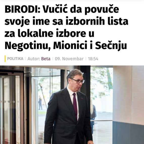Godinu dana ponavljaju da je Vučić nenadležan i gotov, a čim su došli prvi izbori odmah su počeli da se žale