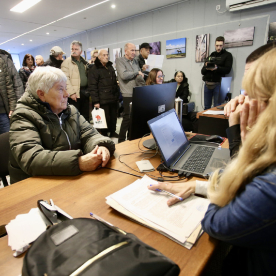 Applications have begun – incredible turnout: People waiting in lines; Now you can "Have a Home of Your Own"