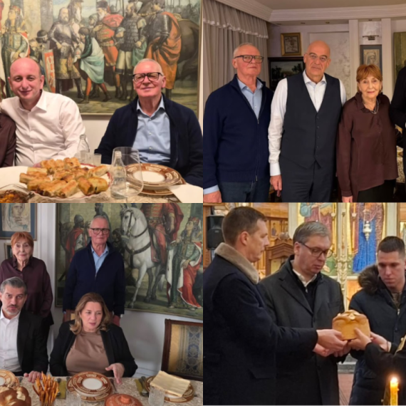 Vučić slavi Svetog Nikolu: U porodičnom domu ugostio Dendijasa, Kavelašvilija, Kneževića; "Posebna čast" FOTO