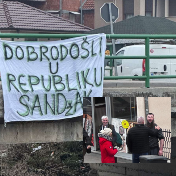 Blokaderski protest u Novom Pazaru: Skandalozni natpisi – hoće "Republiku Sandžak"; Bačulov u društvu vehabije