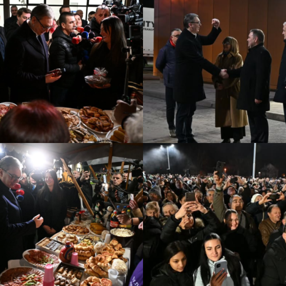 Vučić sa građanima u Putincima: Važno je da malim stvarima pokažemo koliko brinemo o svakom čoveku FOTO