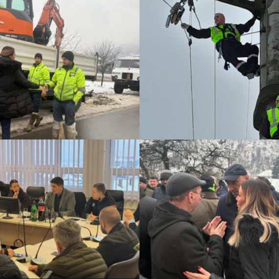 Ministarka Mesarović danima na terenu: Radi se danonoćno da svi dobiju struju; Situacija bolja FOTO