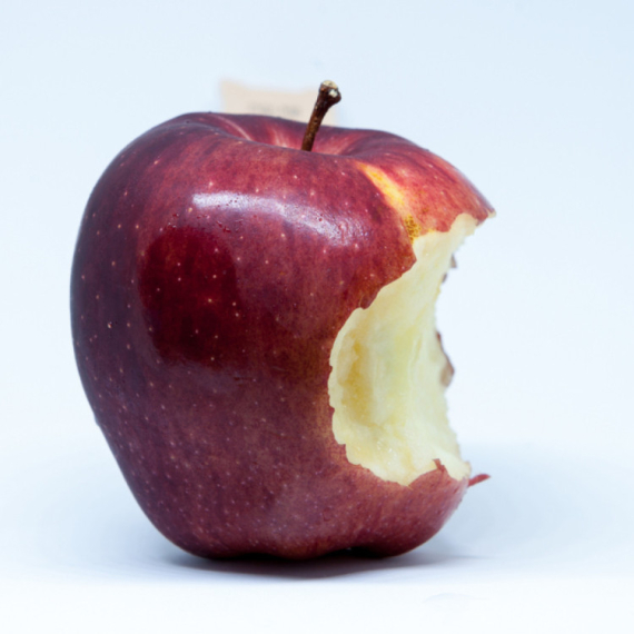 Apple "eaten up"