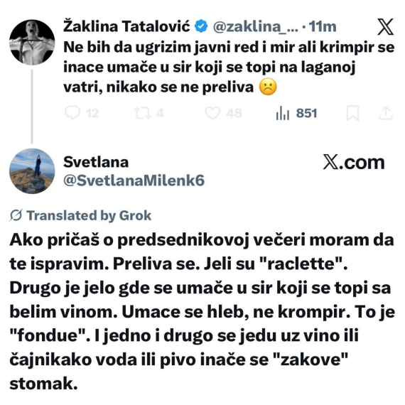 Tatalović htela da ponizi Vučića, dobila neočekivan odgovor: "Moram da te ispravim..." FOTO