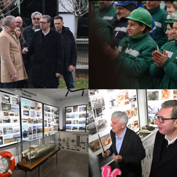 Vučić obišao fabriku "Eliksir" i radove na modernizaciji luke u Prahovu: "Ovo će biti čudo" FOTO/VIDEO