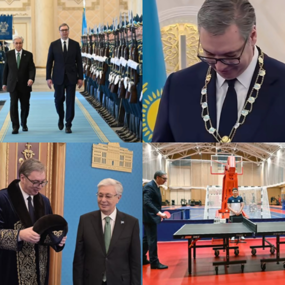 Vučić završio posetu Kazahstanu; Odlikovan Ordenom zlatnog orla, potpisani važni dokumenti; "Velika čast" FOTO