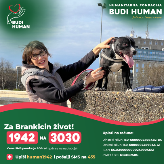 Brankici je potrebna pomoć: Pošaljite 1942 na 3030