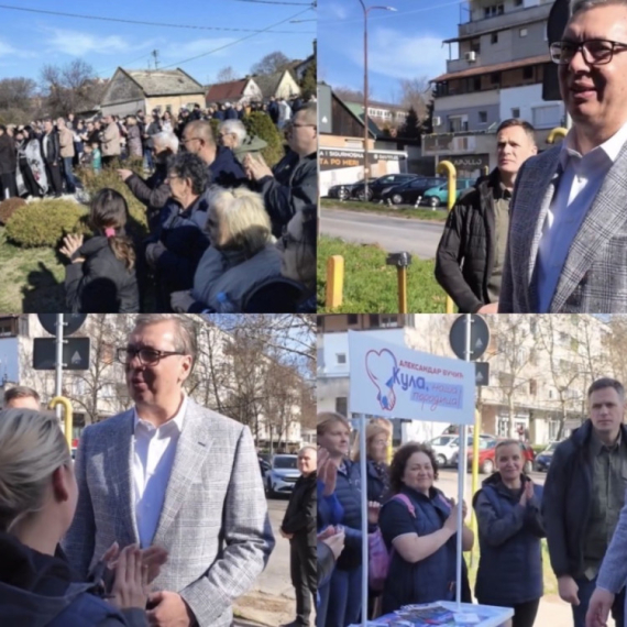 Vučić nastavio posetu Zapadnobačkom okrugu: Obilazi crkvu Svetog Nikolaja u Sivcu VIDEO