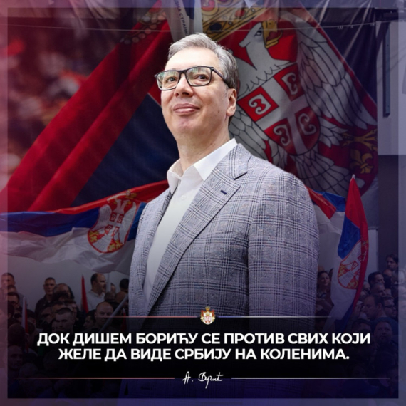 Vučić se obratio građanima Srbije: "Dok dišem boriću se protiv svih koji žele da vide Srbiju na kolenima" FOTO