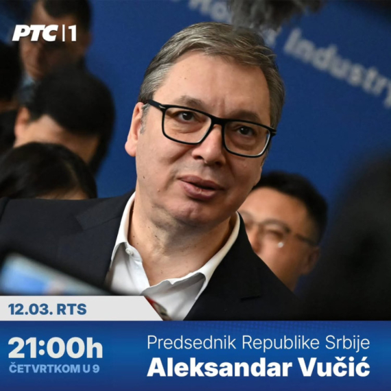 Večeras na RTS-u: Vučić gost emisije "Četvrtkom u 9" FOTO