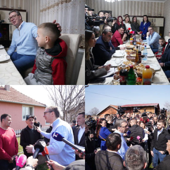 Vučić u manastiru Pinosava; "Važno je da sačuvamo porodicu" FOTO/VIDEO