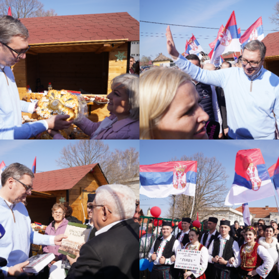 Vučić u Azanji: "Država nam je napadnuta"; "Da odbranimo Srbiju od svih koji hoće da je sruše" FOTO/VIDEO