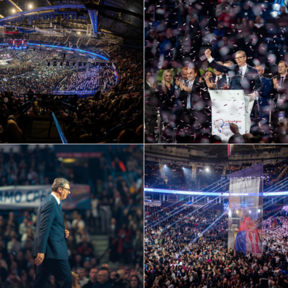 Ovo su 6 ključnih Vučićevih poruka sa veličanstvenog skupa u Areni FOTO