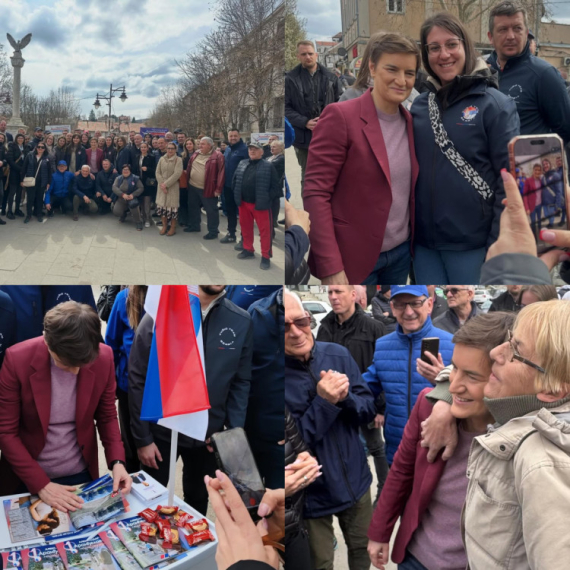Brnabić: "Za nedelju dana biramo između ljubavi prema svojoj zemlji i nasilja; Hvala narodu na podršci" FOTO