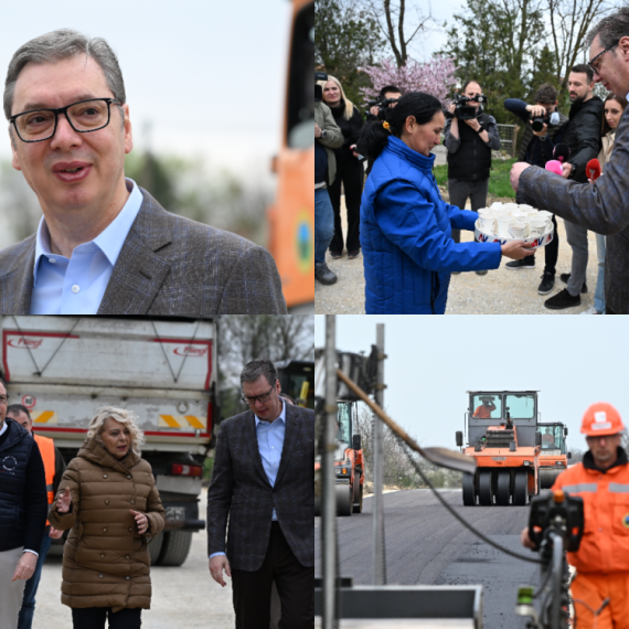 Vučić u Kuli: Dočekao ga veliki broj meštana; Odjekuje "Aco, Srbine"; "Za nas je volja naroda – volja Boga"