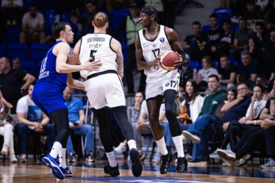 Slika za Očajna igra Partizana – crno-beli što pre moraju da zaborave drugu četvrtinu