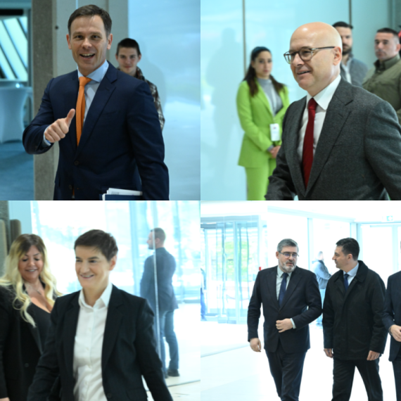 Sednica Predsedništva SNS u Sava Centru; Jedna od tema konsultacije sa Vučićem FOTO