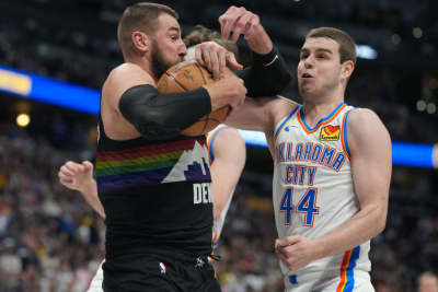 Slika za Jokić sa klupe gledao pobedu Denvera i dabl-dabl Topića VIDEO