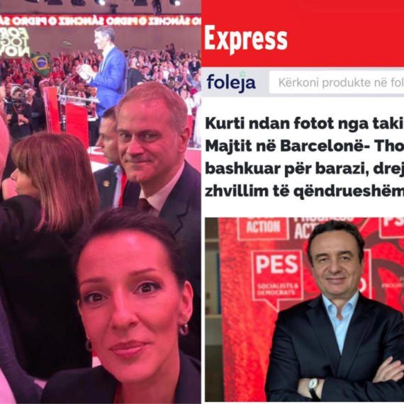 Kurti predvodio blokadersku ekipu u Barseloni; Ovo su "globalne progresivne snage" koje bi da vode Srbiju FOTO