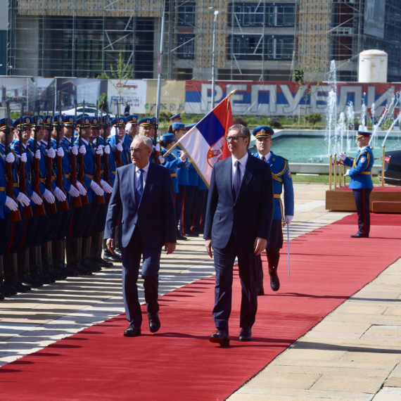 Predsednik Švajcarske u Srbiji; Traje tet-a-tet sastanak Vučića i Parmelana; "Dobro došao, prijatelju" VIDEO