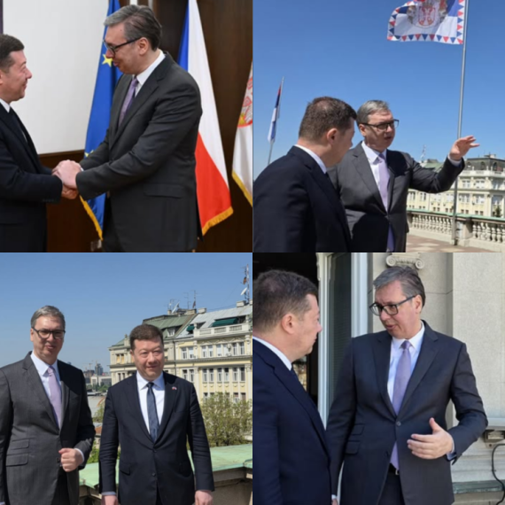 Vučić sa Okamurom: "Zahvalnost na razumevanju situacije na KiM"; "Nastavićemo da unapređujemo saradnju" FOTO