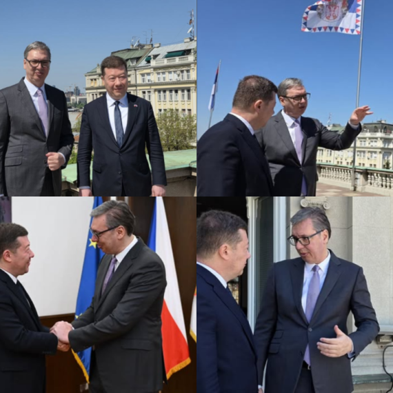 Vučić sa Okamurom: "Zahvalnost na razumevanju situacije na KiM"; "Nastavićemo da unapređujemo saradnju" FOTO