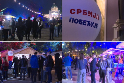 Slika za Žurka "Srbija pobeđuje" u Pionirskom parku; Građani poručili – "dosta nam je podela i nasilja" VIDEO